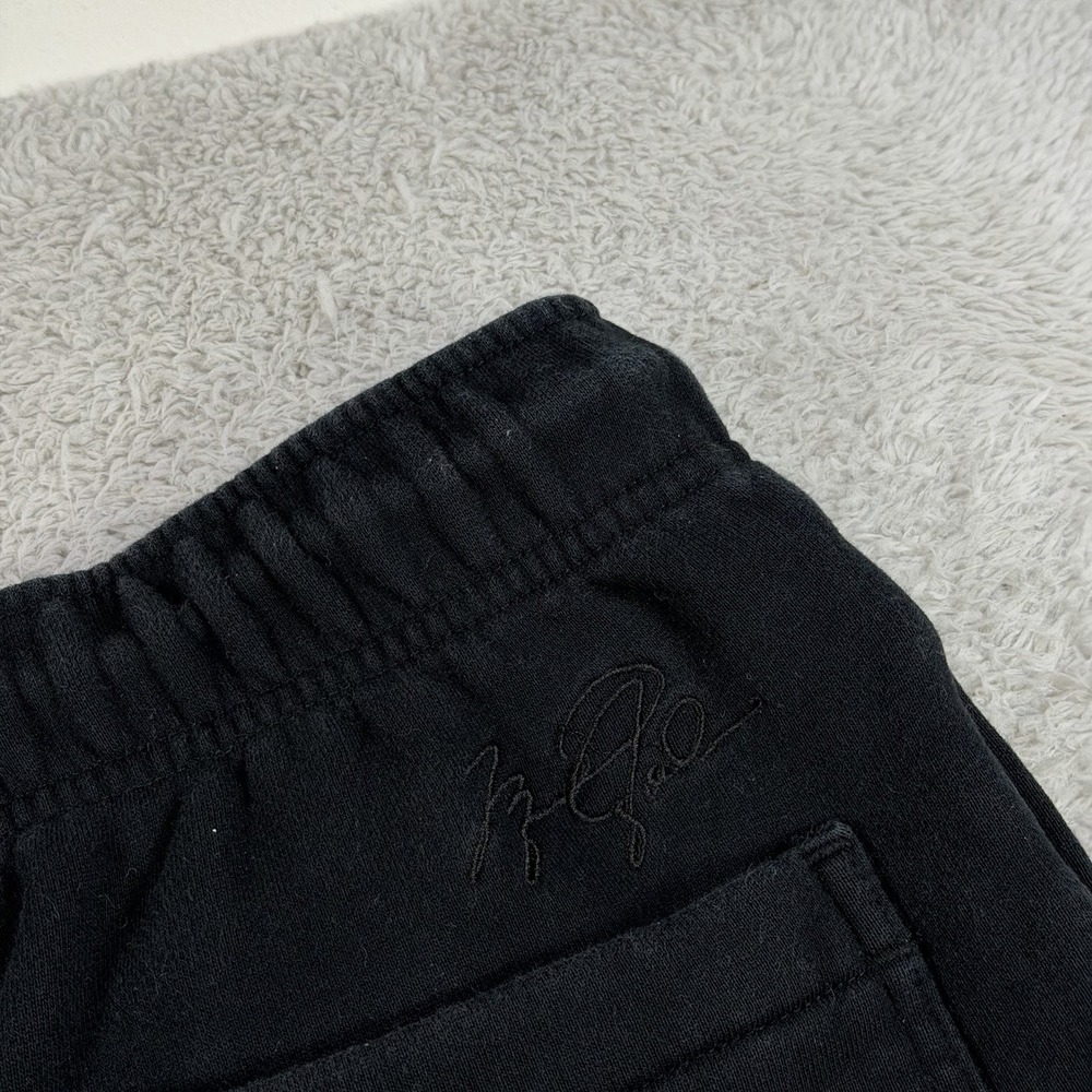 Air Jordan Joggers Mens Small Black Fleece Loose Fit Drawstring Gym Sweatpants - Picture 7 of 8
